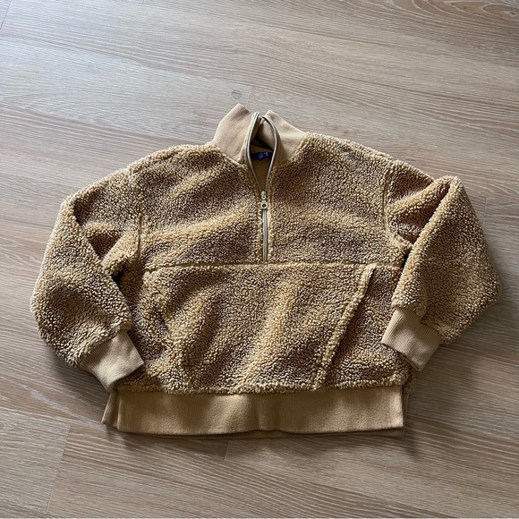 Joy lab tan fleece quarter zip - Picture 1 of 1